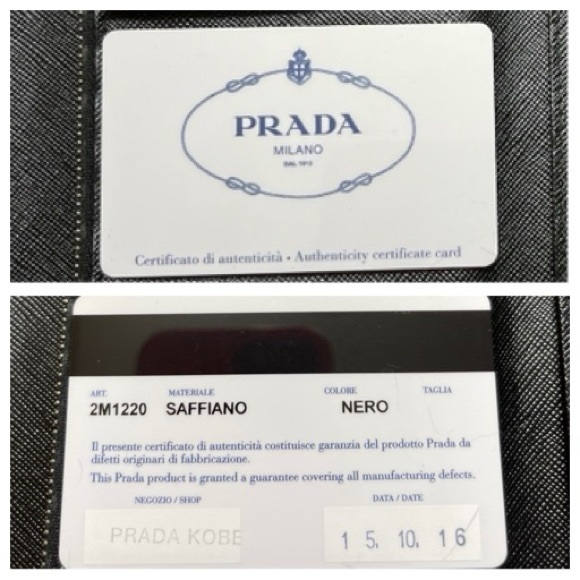UNISEX Prada Black Saffiano Leather Travel/Organizer Zip Wallet/Chain 2M1220 EUC - Picture 12 of 16